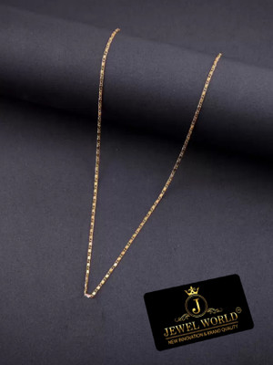JALEBI CHAIN (ONLY CHAIN) 18 INCH SHORT CHAIN FOR GIRLS-WOMEN Gold-plated Plated Brass Chain