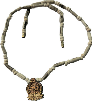 URBANELA Sacred Tulsi Kanthi Mala Vaishnav shree radhe pendant mala : URTM-05_5 Wood Chain