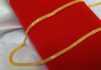 long size 22 inch gold plated chain for men women Gold-plated Plated Brass Chain