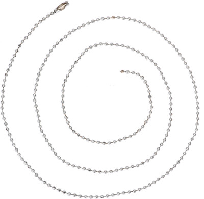 SIlver Plated Thin Ball Chain for Mens Boys for Locket,Pendant Silver Plated Alloy Chain