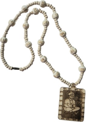 URBANELA Tulsi kanthi Mala with Hanuman Locket Chain :TULSI MALA-05-HANUMAN_M Wood Chain