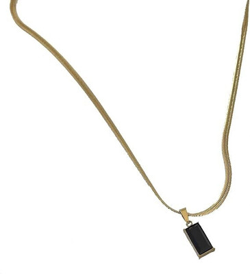 glowzi Crystal Gold-plated Plated Stainless Steel Necklace