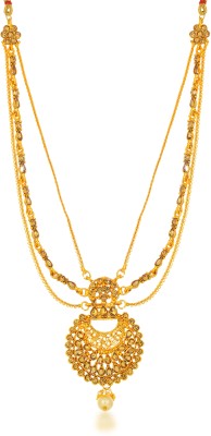 Sukkhi Delightful Collar Gold Plated Diamond Gold-plated Plated Alloy Necklace