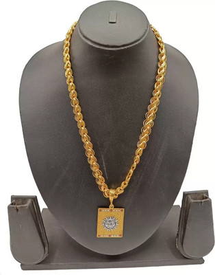 LASAVAMON Gold-plated Diamond Copper Locket Set