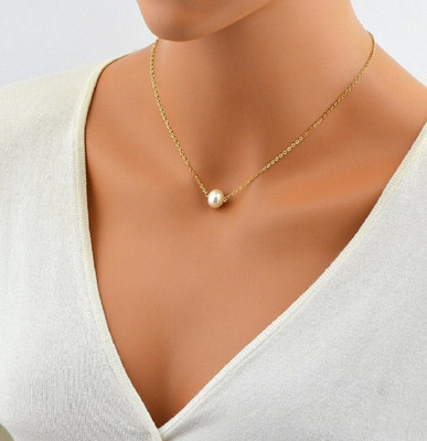 Gold-plated Daily wear Pendant Necklace chain for girls and women Gold-plated Plated Brass, Alloy Chain