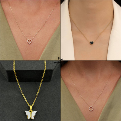 BOGHRA SALES combo pendant for girls Gold-plated Pearl, Diamond, Crystal Brass, Alloy Pendant