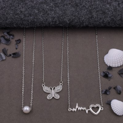 Delfa Clothing Silver Plated Alloy Necklace