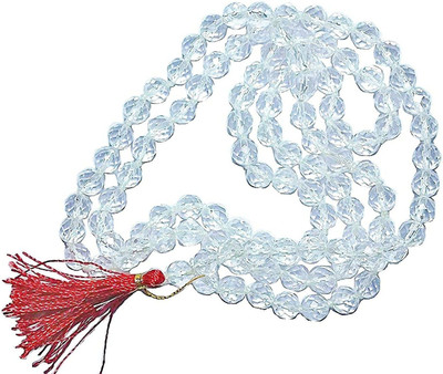 RATAN BAZAAR Sphatik Beads Mala For Girls Crystal Stone Chain