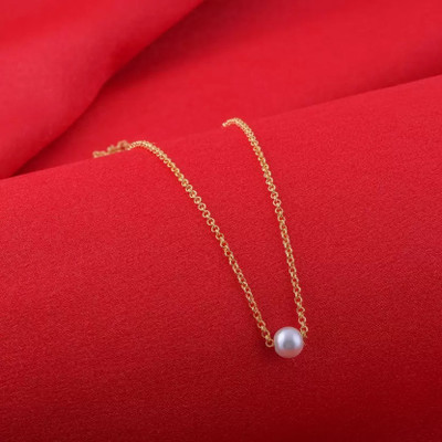 Pearl Gold-plated Plated Alloy Chain Set