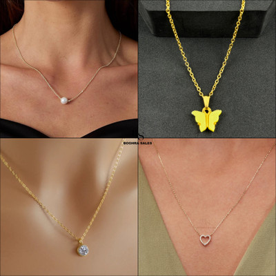 BOGHRA SALES Gold-plated Pearl, Diamond, Crystal Brass, Alloy Pendant