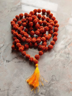 Vanishree World Rudraksha Natural Seed,Prayer Beads,Rudraksha 108 Mala,Powerful Rudraksha Mala Beads Rudraksha Chain
