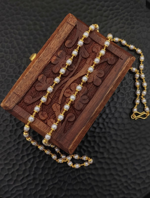 Hanaa One Gram Gold Covering Micro Plated Simple Daily Use Gold Chain-24 Inches Gold-plated Plated Copper Chain