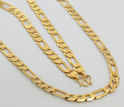 MaatPita LONG SIZE 24 INCH Silver Plated Brass Chain