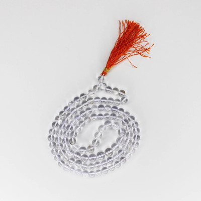 Vanishree World Original Natural and Effective Sphatik Mala For Pooja Crystal Chain