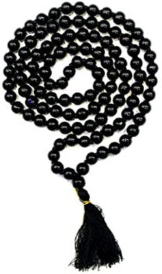 Vanishree World Black Hakik Mala Natural Agate Beads Astrological and Fashionable for Unisex Agate Stone Chain