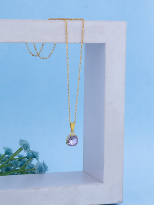 LYRISS Gold-plated Plated Brass Necklace