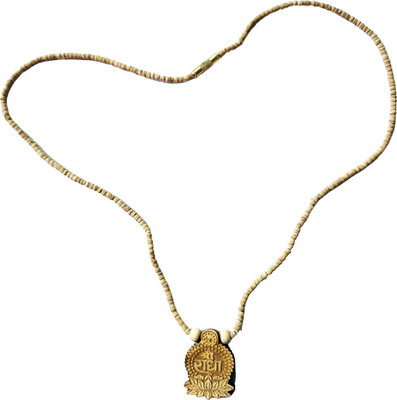 URBANELA Sacred Tulsi Kanthi Mala Vaishnav shree radhe pendant mala : URTM-04_1 Wood Chain