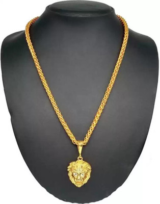LABHUBAMON 1 gram Pendant set With chain “20” Inches for man and boy New design new year Gold-plated Plated Copper Chain Set