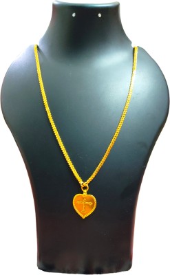 TGS GOLD COVERING Traditional Christian Thali Mangalsutra for Women & Girls 24 Inch Gold-plated Plated Copper Chain