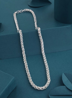 Pihoo Enterprise Silver Plated Chain For Boys and Man Silver Plated Brass Chain Silver Plated Alloy Chain