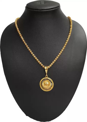 LABHUBAMON 1 gram Pendant set With chain “20” Inches for man and boy New design new year Gold-plated Plated Copper Chain Set