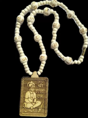 Tigeto Bageshwar Dham Mala For Tulsi Beads Hanuman ji Original Tulsi Kanthi Wood Chain Set