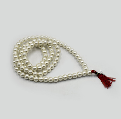 DIVINE SOUVENIRS Natural White Pearl Necklace/Moti Mala/White Fresh Water Pearls For Men, Women , Pearl Stone Necklace