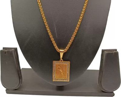 LABHUBAMON 1 gram Pendant set With chain “20” Inches for man and boy New design new year Gold-plated Plated Copper Chain Set