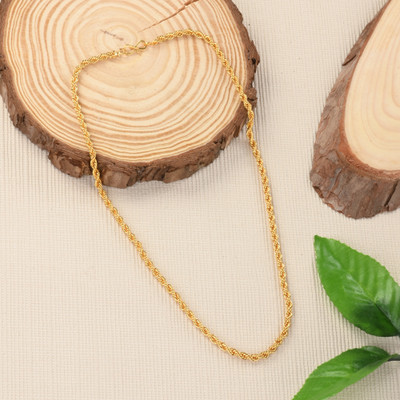 PRASUB PRASUB size 21 inch Gold-plated Plated Brass Chain