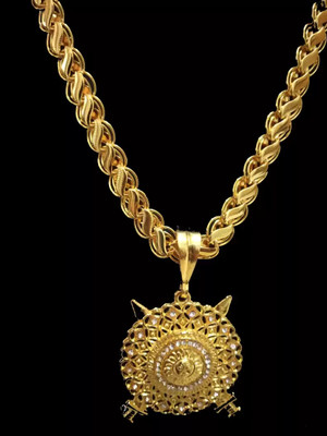 LASAVAMON Gold-plated Diamond Copper Pendant Set