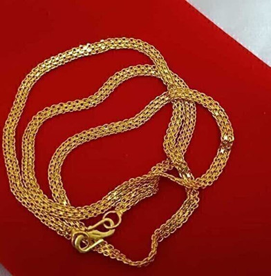 SIZE- 21 INCH Gold-plated Plated Alloy Chain