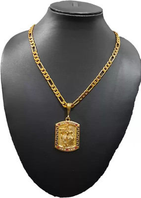 Chabhavi 1 gram Pendant set With chain “20” Inches for man and boy New design new year Gold-plated Plated Copper Chain Set