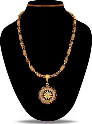 LABHUBAMON 1 gram Pendant set With chain “20” Inches for man and boy New design new year Gold-plated Plated Copper Chain Set