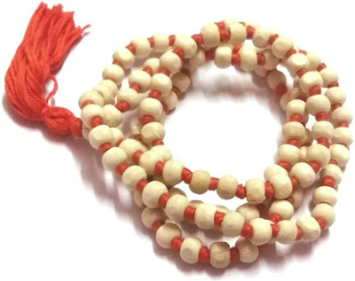 Tigeto Natural Tulsi Jap Mala Beads Wood Chain