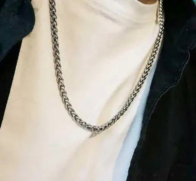 LASHIFY Fashion NECKLACE 48G-76 Silver Plated Brass Chain