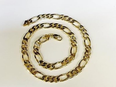 zoomi fashion 01figaro chainplti30 Gold-plated Plated Brass Chain