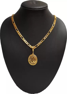 LASAVAMON New style new year gold pendant chain for man and boy Gold-plated Diamond Alloy Pendant Set