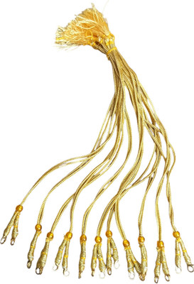 SGN FASHION Adjustable 10-Inch Back Rope Zari Dori For Necklace Gold-plated Plated Fabric Chain