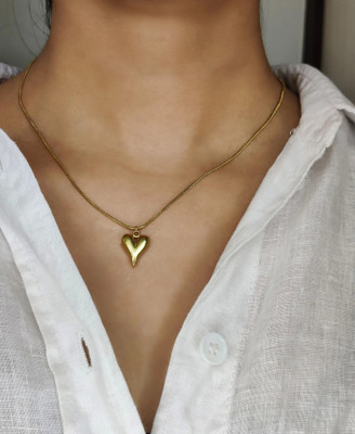 glowzi necklace Gold-plated Plated Stainless Steel Necklace