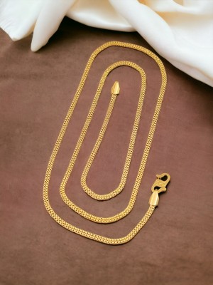 VR Fashion HUB Copper One Gold Plated 24 Inch Chain For Women Diamond Gold-plated Plated Copper Chain