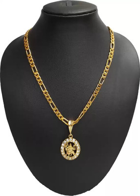 LASAVAMON New style new year gold pendant chain for man and boy Gold-plated Diamond Alloy Pendant Set