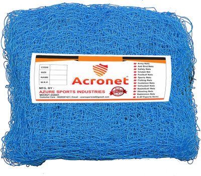 Acronet 20x10 Feet High Quality Nylon Practice Cricket Net(Blue)