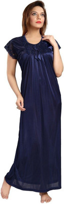 Rangmor Women Nighty(Dark Blue)