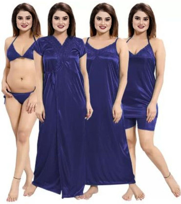 Divine Paridhaan Women Nighty(Brown)