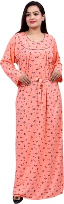 NACNO Women Nighty(Orange)