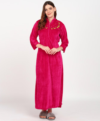Endrilla Women Nighty(Pink)