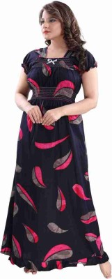 MAHALAXMI INTERNATIONAL GROUP Women Nighty(Blue)