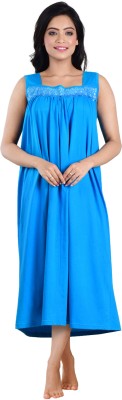 Piyali's Creation Women's Women Nighty(Blue)