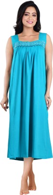 Piyali's Creation Women's Women Nighty(Blue)