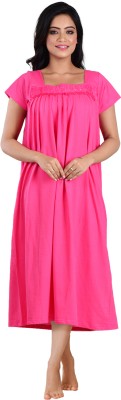 Piyali's Creation Women's Women Nighty(Pink)